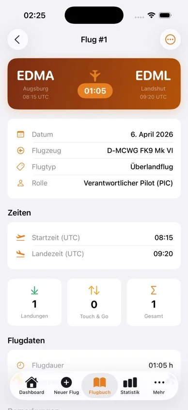 Originalansicht Selenny Flugbuch
